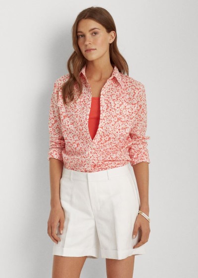 Camisa Ralph Lauren Floral Algodão Mulher 23479-ZQRV